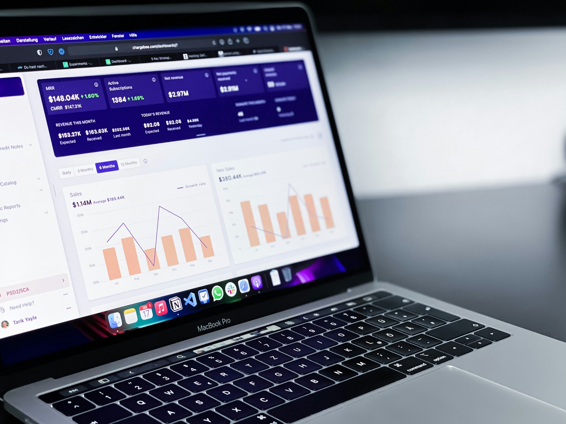 Using business data dashboards to make informed financial decisions Business owner reviewing revenue dashboard and analytics on a laptop. Photo by path digital on Unsplash